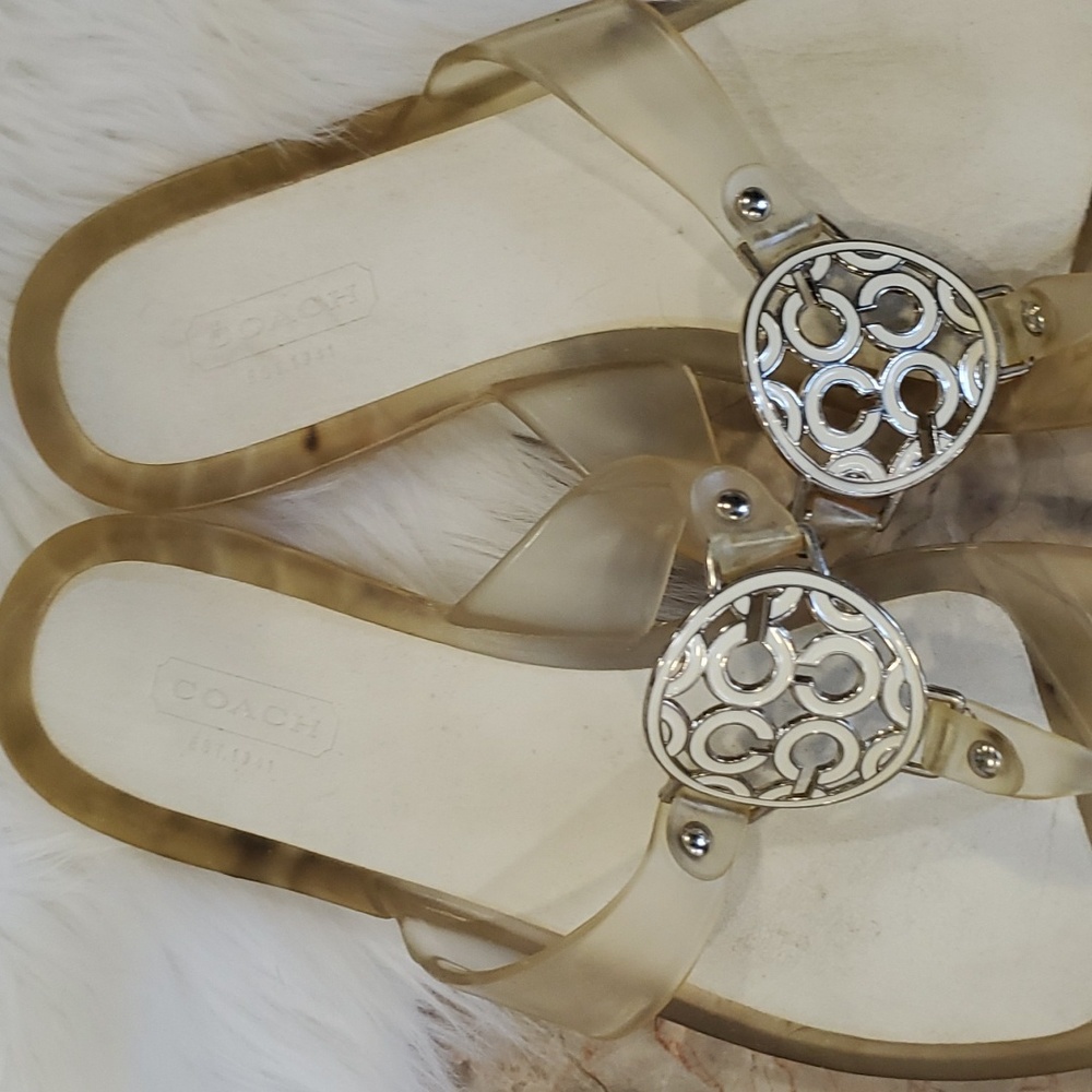 Coach Gold Sandals - Picture 8 of 13